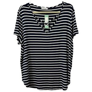 Emory Park NWT Women’s Dulce Short Sleeve Knit Top ‎ Sz 1X